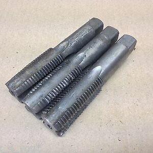 ESC HSS 7/8" x 11 Tpi BSF Taper, Second & Plug Hand Tap Set ET807