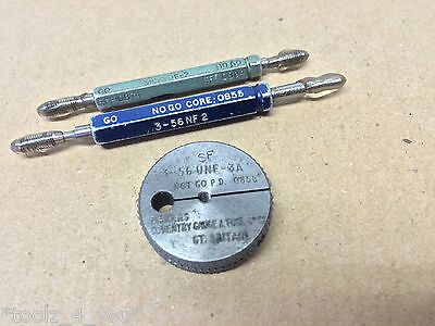 No. 3 x 56 Tpi UNF GO/NO GO, CORE & NO GO RING Screw Thread Gauges ME74