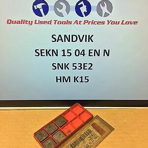 5x New Sandvik SNKN 15 04 EN N HM Carbide Inserts For Milling CI38