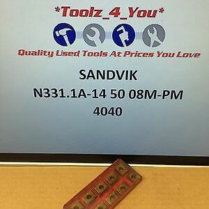 10x New Sandvik N331.1A-14 50 08M-PM 4040 Carbide Inserts For Milling CI48