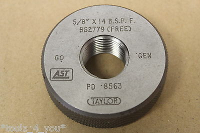 AST 5/8" x 14 Tpi BSPF GO (GEN) Screw Thread Ring Gauge ME422