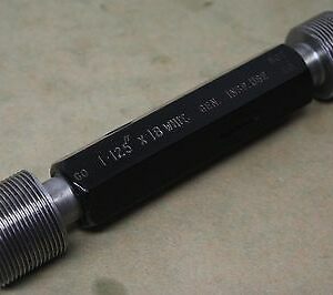 C G & T Co 1.125" (1 1/8") x 18 Whitworth Form GO NOGO Thread Plug Gauge ME1216