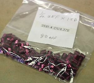 80 Armstrong HeliCoil Screwlock 3591-4CNx.375 Inserts 1/4" x28x1.5D UNF HC312