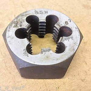 1 3/8" x 6 Tpi BSW Whitworth 2.55" Across Flats Die Nut (v)