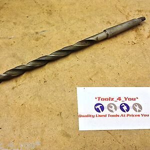 Detroit Twist Drill Co. 25/64" Long Series Morse Taper Shank Drill MT1 (v)