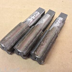 HSS 3/4" x 26 Tpi Whitworth Form BSB Brass Taper, Second & Plug Tap Set (v)ET117