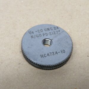 Horstmann 1/4" x 20 Tpi UNC NOGO 2A Screw Thread Ring Gauge ME2799