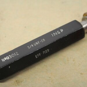 CEJ 3/4" x 16 Tpi UNF 2B NOGO Screw Thread Plug Gauge ME1029