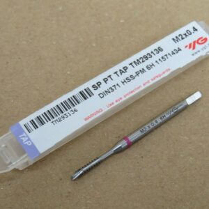 YG1 M2 x 0.4 Powder Metal Spiral Point Machine Taps for Titanium TM293 Series