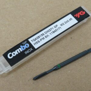 YG1 M2.2 x 0.45 Powder Metal Spiral Point INOX Machine Tap for Stainless Steel