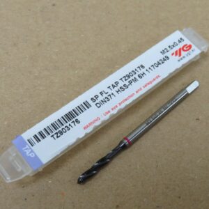 YG1 M2.5 x 0.45mm Powder Metal Spiral Flute TiAlN Coated Machine Taps 4 Titanium