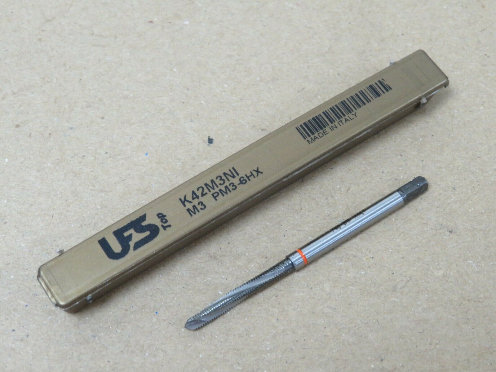 UFS M3 x 0.5 Powder Metal Spiral Flute TiCN Coated Machine Tap for Nickel Alloys