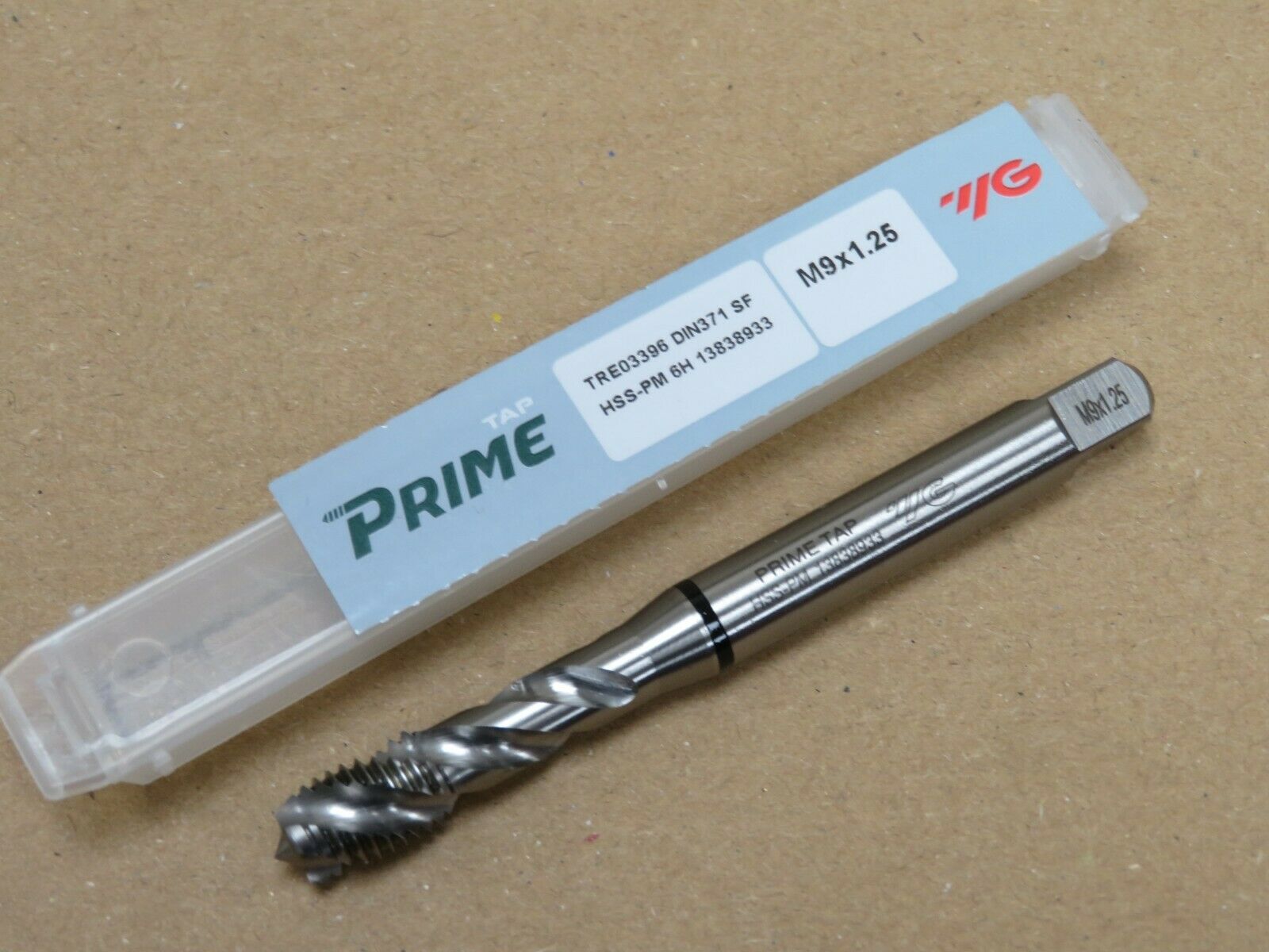 YG1 M9 x 1.25 HSS Powder Metal Spiral Flute Universal Plus Machine Tap