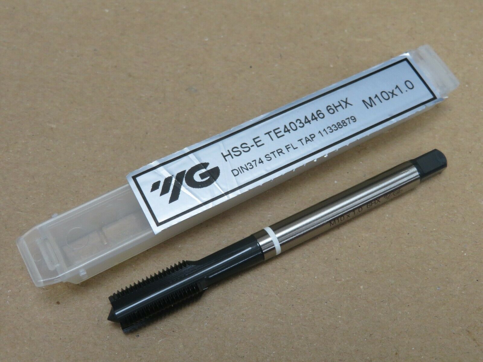 YG1 M10 x 1 Metric Fine HSSE Straight Flute Machine Tap for Cast Iron