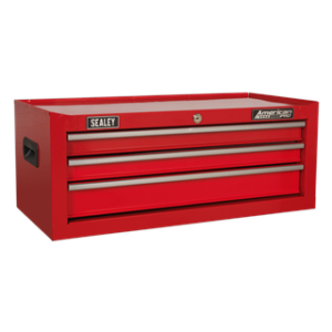 American PRO® Mid-Box Tool Chest 3 Drawer - Red