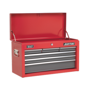 American PRO® Topchest 6 Drawer - Red/Grey