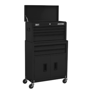 American PRO® Topchest & Rollcab Combination 6 Drawer - Black