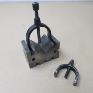 3 1/2" x 2 1/4" x 2 1/4" Double Sided Vee Block With Clamps
