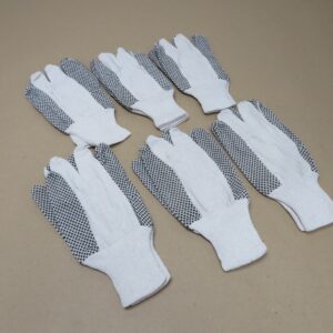CDPDM - 8oz Cotton Drill with Dotted Grip Size 10 6 Pairs LOTK