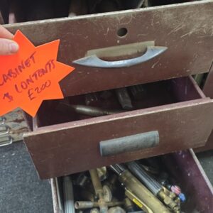 Cabinet & Contents of Reamers & Cutting Brazing Tools