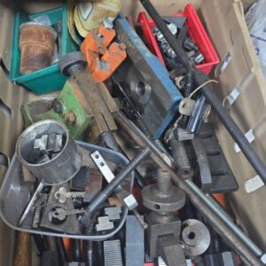 Contents of Crate Clamps, Angle Plate